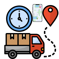 Real-time shipment and inventory tracking on a digital map